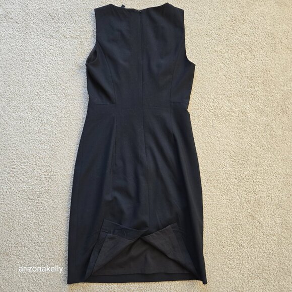 Theory Wool Sheath Dress BLACK - Picture 7 of 10